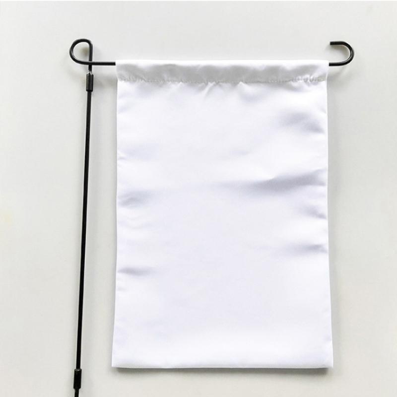 12x18 Zoll Doppelseitig Weiß Sublimation Rohling Polyester Flaggen DIY für Garten Hof Leere Banner Sublimation Rohling