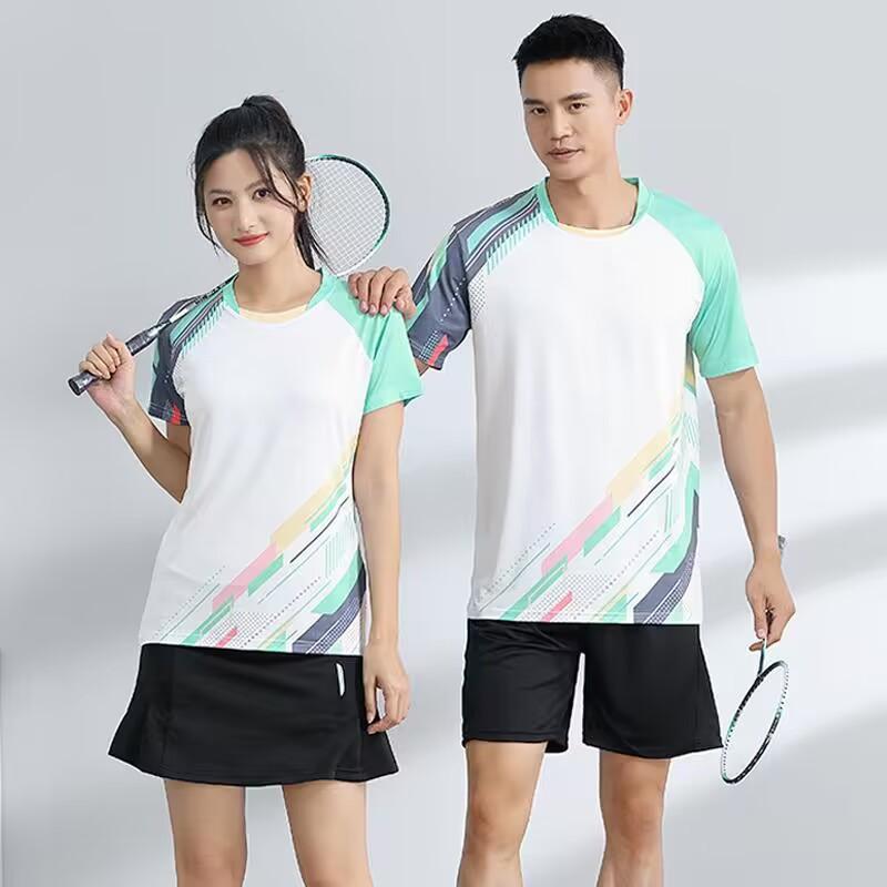 Football Training Clothes Manufacturers Wholesale Game Uniforms Summer Quick-drying Badminton Uniforms Set Men's and Women's Breathable Table Tennis 