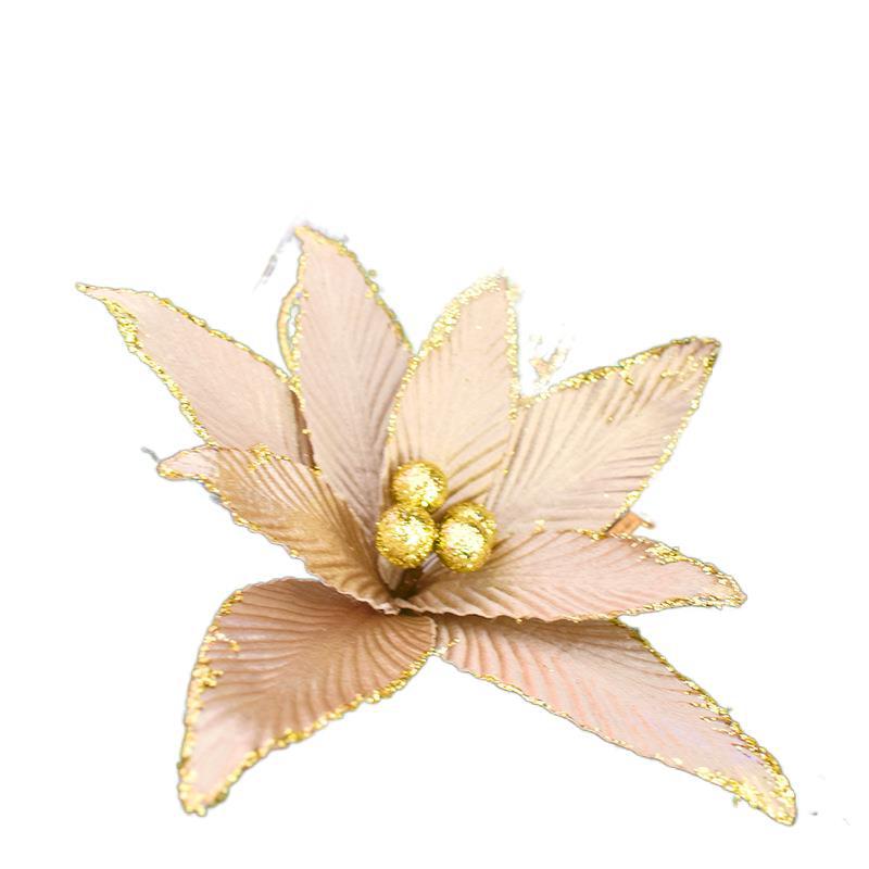 Gold Dust Christmas Flowers Christmas Gifts Christmas Tree Ornaments Handmade Wreath Accessories Foam Dust Pendant
