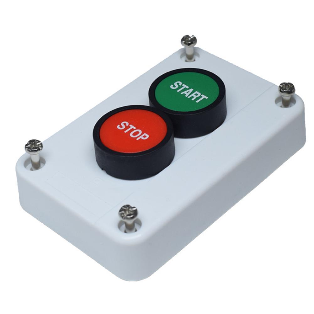 High Current Push Button Switch Momentary Push Button Industrial Control Box Dual Switch Design IP65 Waterproof Rating