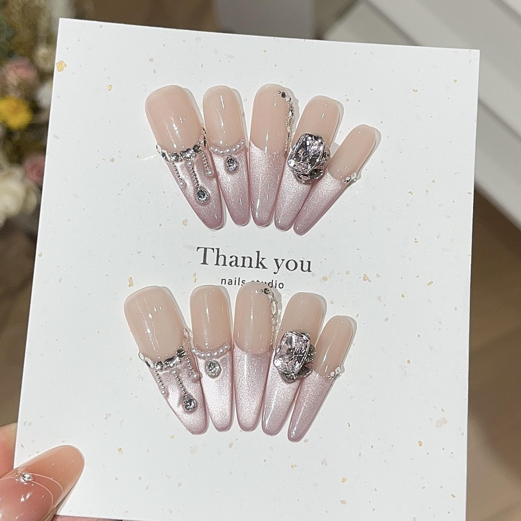 

Милая девочка, нежная и богатая девочка, чистое желание, розовая французская цепочка с кошачьим глазом и жемчугом, броня K9 Drill Wear L