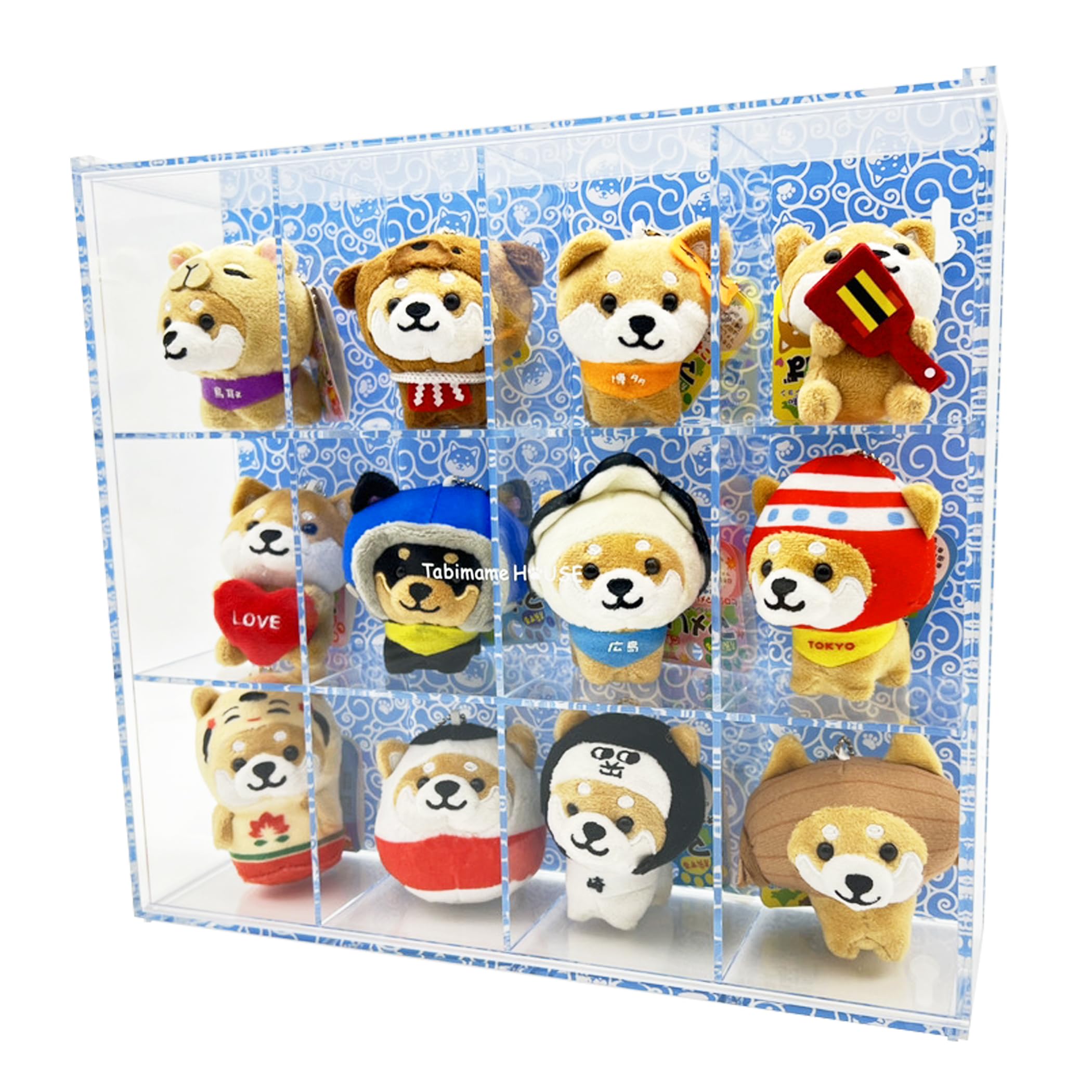 

Traveling Mameshiba Travel Mame HOUSE Collection Case, Acrylic House [Case only, mascot not included] (Black Mame Blue)