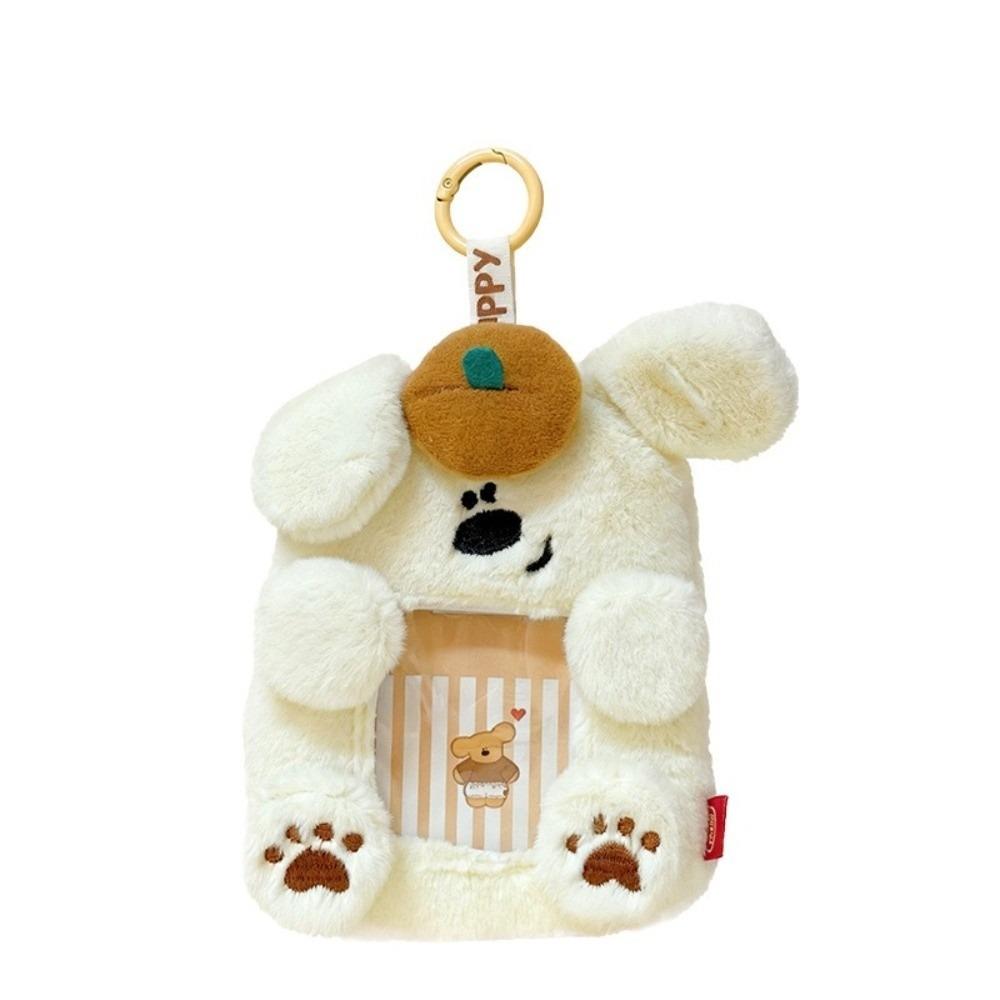 

Photo Storage Plush Card Holder Animal Work Card Cover ID Card Holder School Supplies бежевый