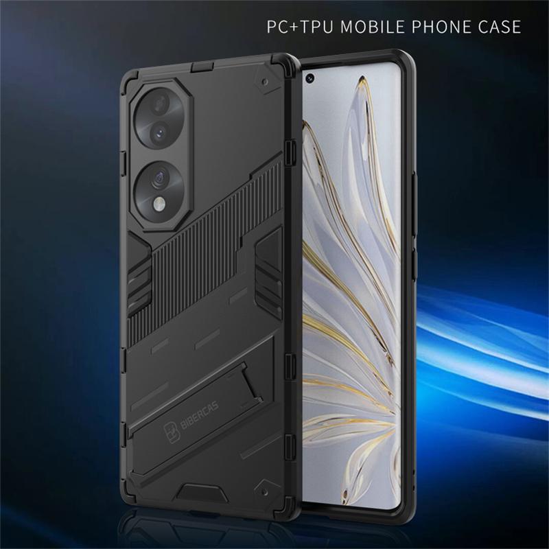Etui Pokrowiec Dla Honor 70 Dla Huawei Honor 70 5G Capas Nowy Stojak Podpórka Odporny na Wstrząsy Tylny Uchwyt Pokrowiec Dla Honor 70 Pro 5G Fundas