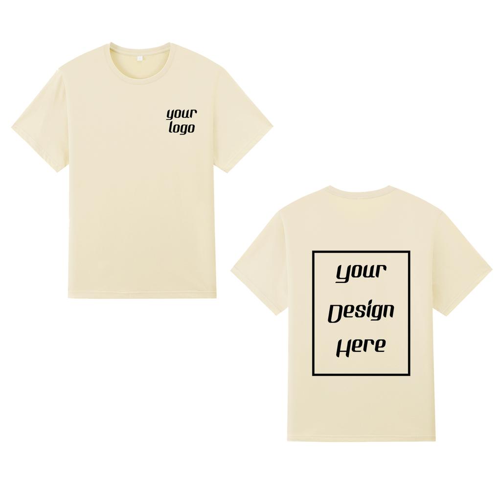 Streetwear Tilpasset Mønstertrykk T-skjorte Harajuku Casual O-hals Topp Korte Ermer Unisex 100% Bomull Gruppe T-skjorte