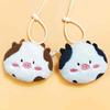 Raccoon Plush Coin Purse Cow Plush Wallet Pendant Headphone Bag Plush Earphone Bag  Change Storage