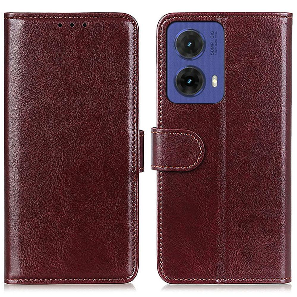 For Motorola Moto G85 5G/S50 Neo 5G Case PU Leather Wallet Crazy Horse Texture Phone Cover