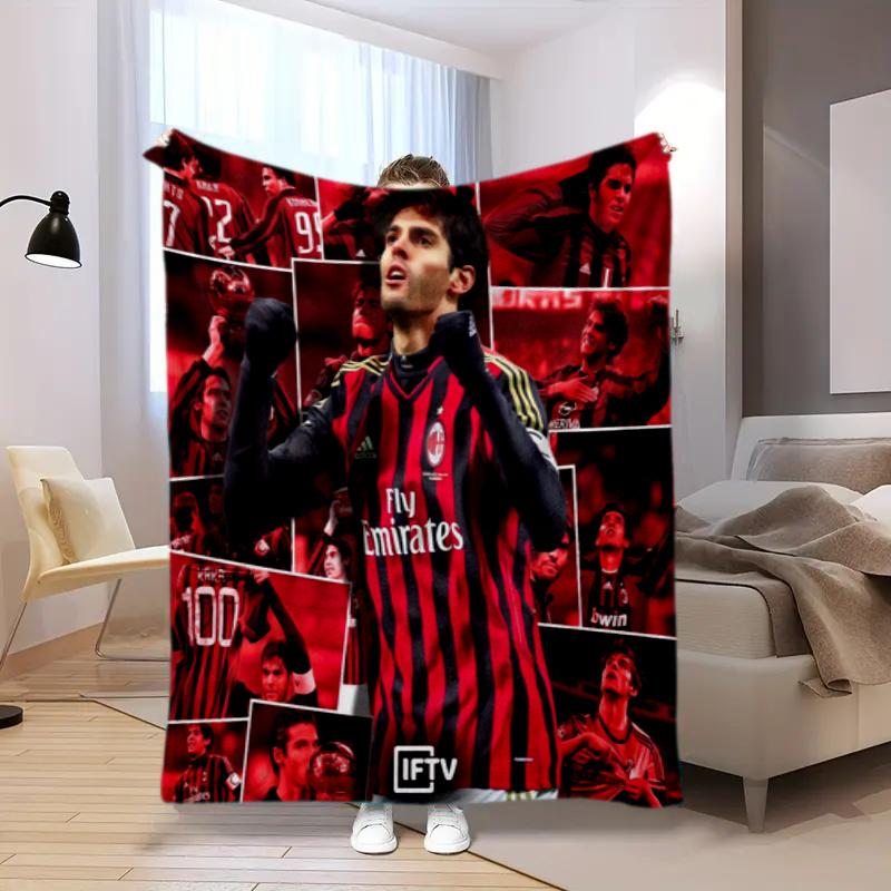 Former Associazione Calcio Milan Ricardo Izecson dos Santos Leite blanket Soft four season home bed office travel outdoor warm blanket L2