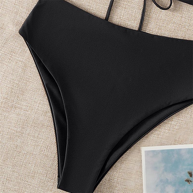 Summer Backless Tight Bikini Split Swimsuit for Women - European & American Style Nylon Swimwear