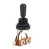 1Pc 3 Way Toggle Switch with Black Tip Replacement Part for LP Style Electric Guitar(Black)