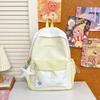 Schoolbag Star Embroidery School Bag Girl Elementary School High Value Lightweight Casual Backpack Junior High School Plaid Backpack