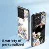For Motorola Edge 60 Pro 5G Case Floral Pattern TPU+Tempered Glass Protective Phone Cover