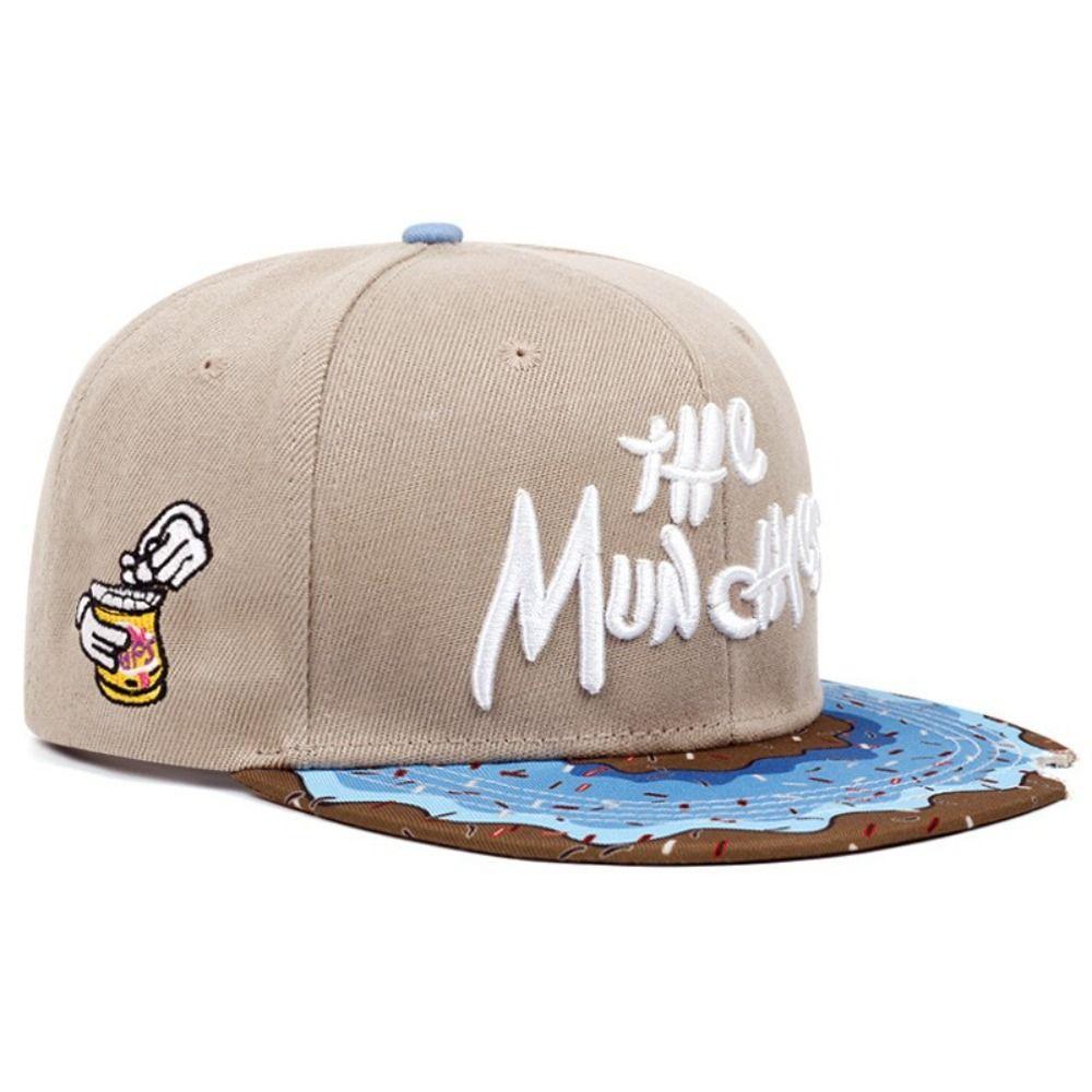Embroidery Peaked Cap THE MUNCHIES Snapback Hat Fashion Baseball Cap  Outdoor