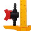 4PCS Aquariums Plastic Barbed Ball Valve Red & Black with Hose Barb Shut-Off Switch 8mm ID Hose Valve Water,Oil,Gas
