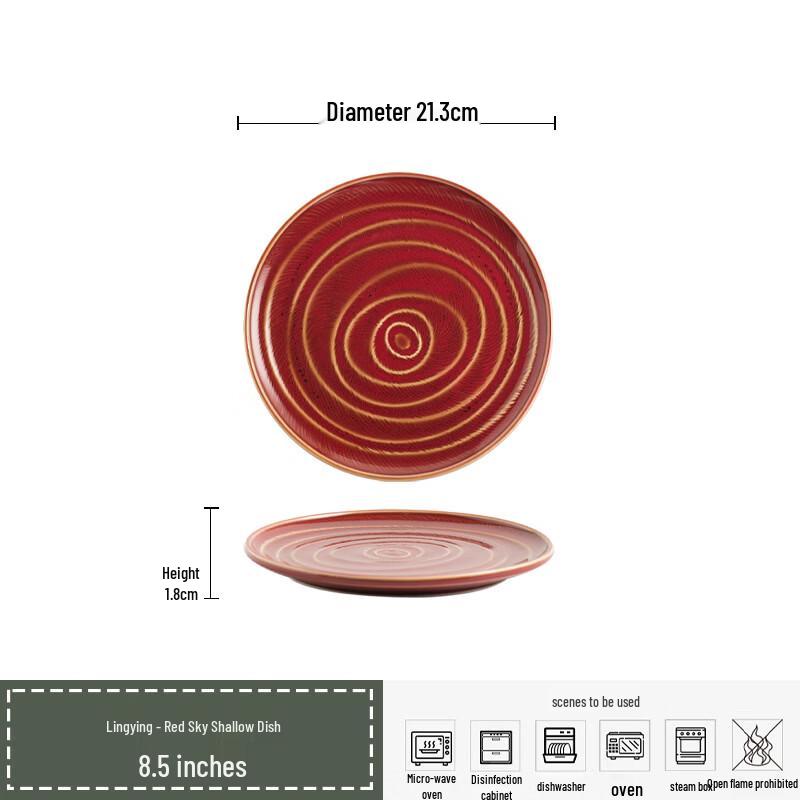 Di Rui En Japanese Ceramic Dinner Plate