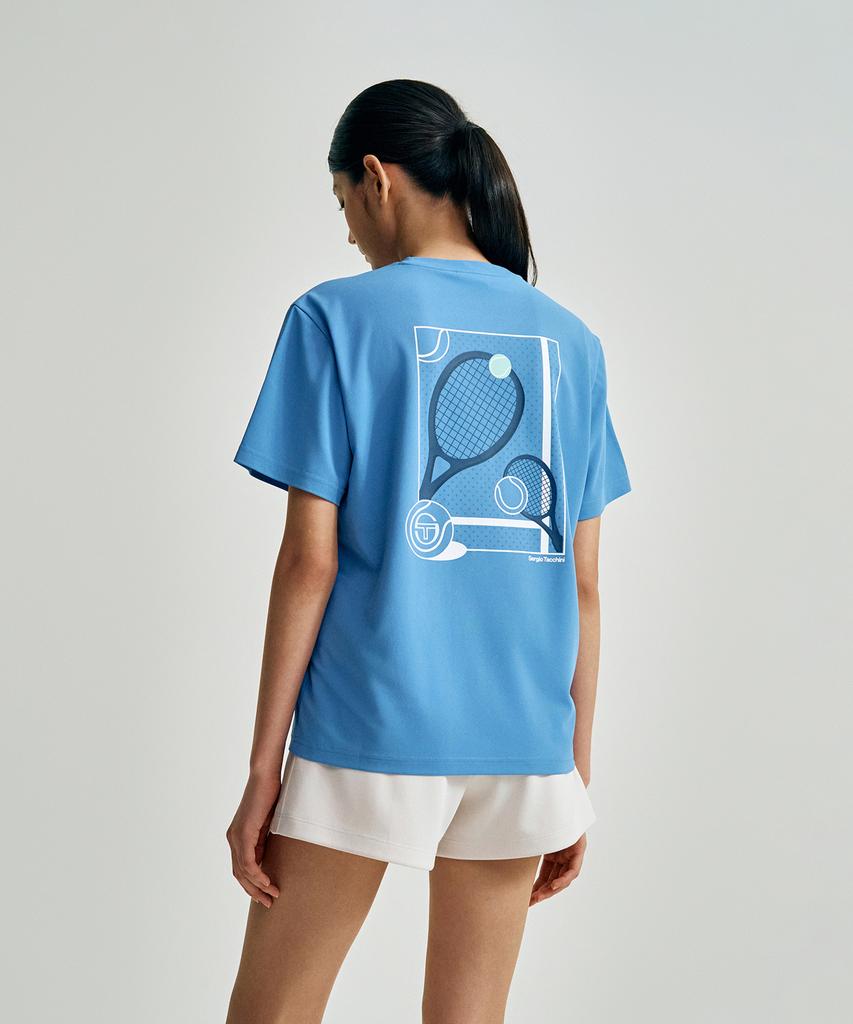 SERGIO TACCHINI U Rayfresh Campo Pique Short Sleeve T-Shirt (Indigo)