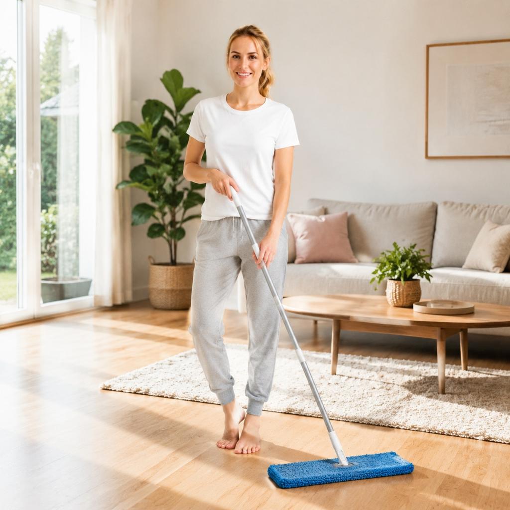Reusable Microfiber Mop Pads Replacement for Flat Mop Machine Washable Durable Cleaning Cloth Suitable for Household Floor Cleaning