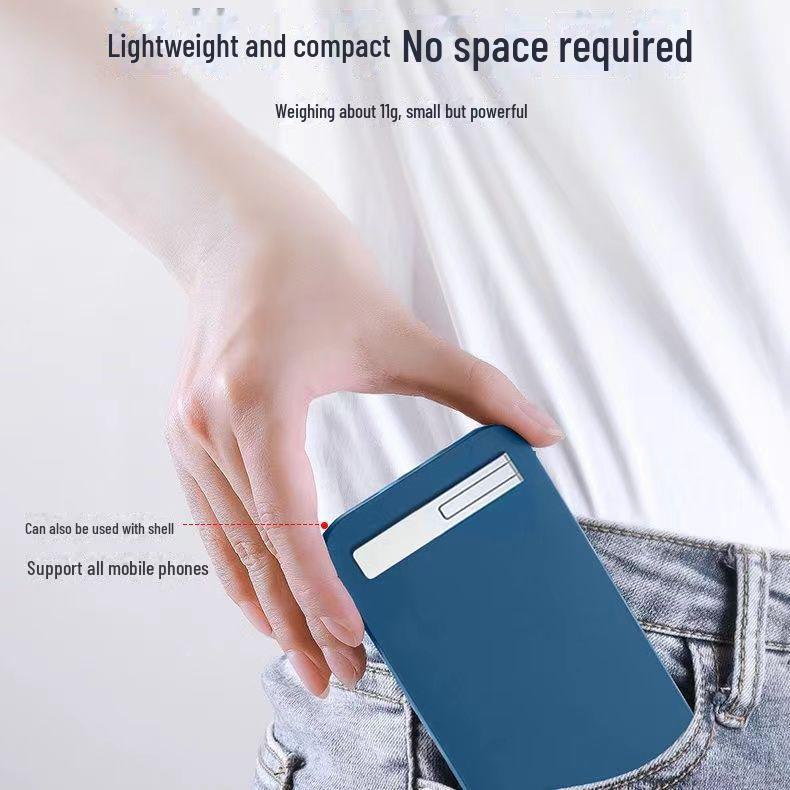 Portable Mini Foldable Phone Stand with Invisible Adhesive and Cute Pull Ring