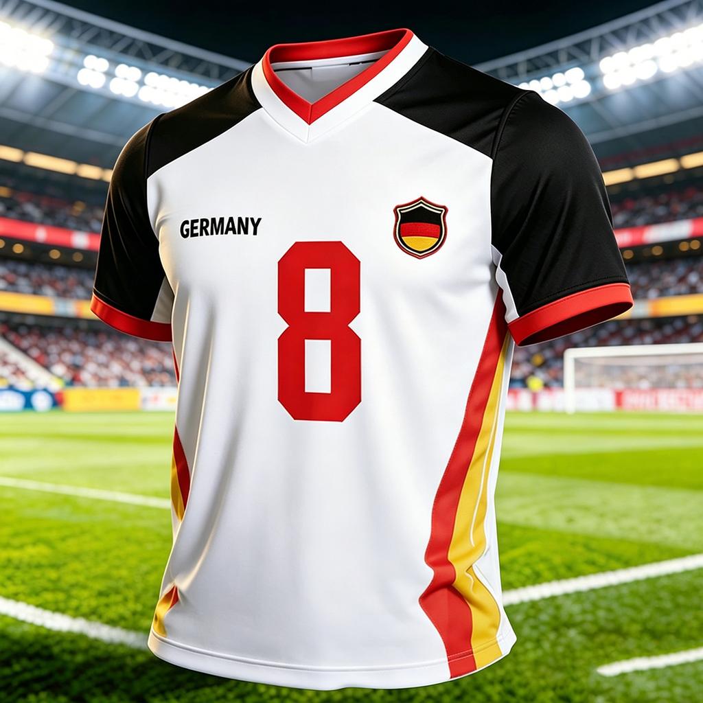 Men's V-Neck Soccer Graphic Print Short Sleeve T-Shirt, Summer Casual Comfort Casual Top