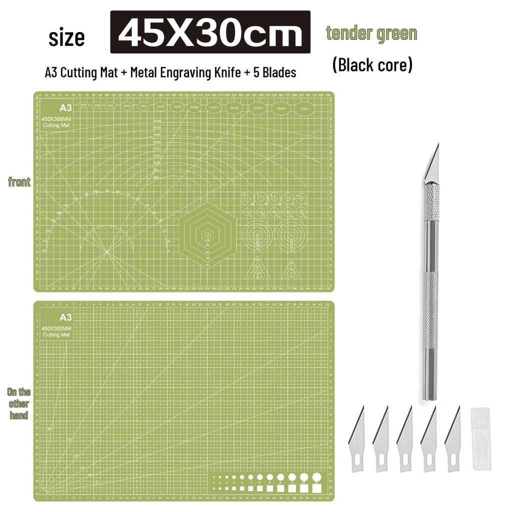 A3 3mm Extra Thick Cutting Mat: Handmade, Durable Pad for Paper Cutting & Writing
