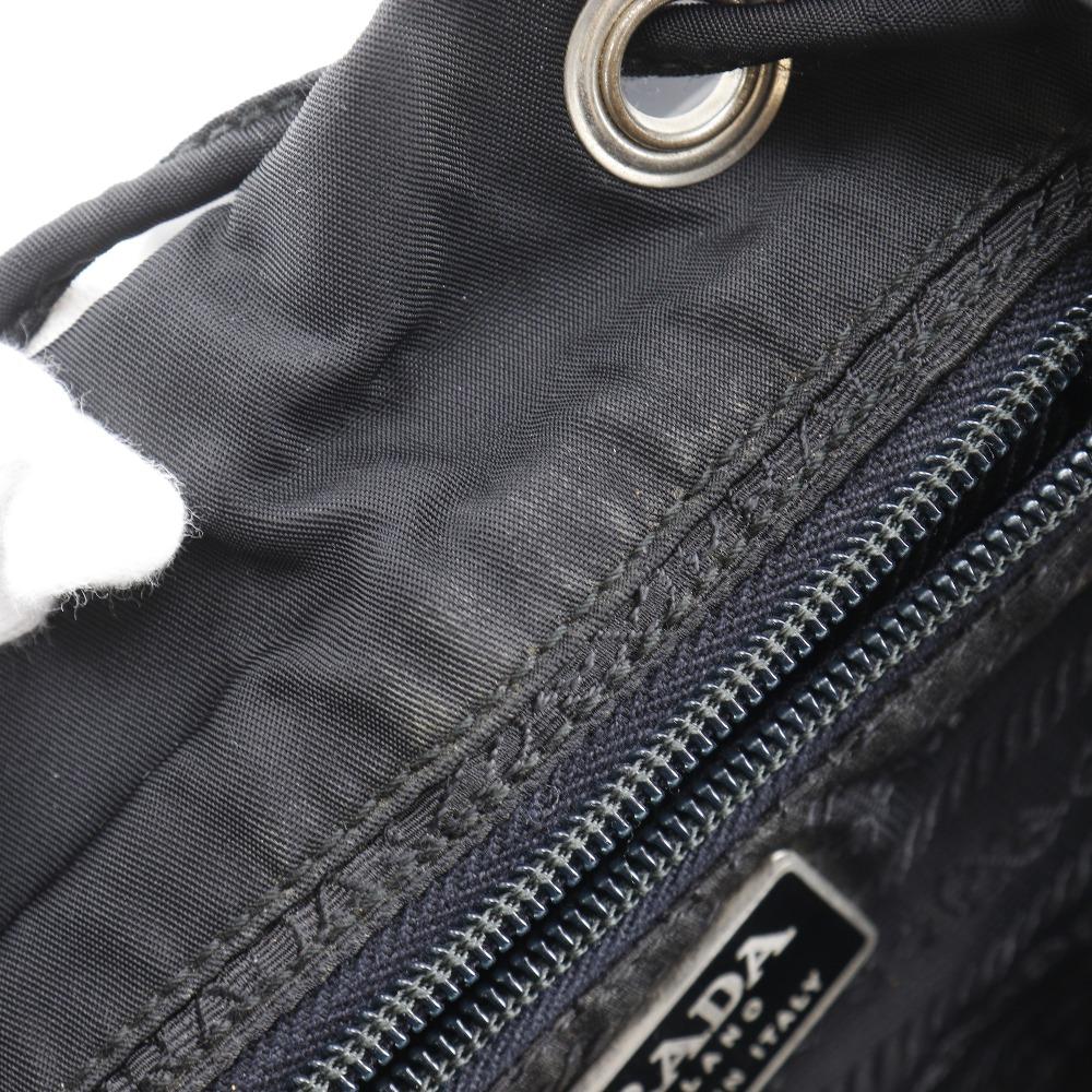 Prada Backpack Daypack Black Nylon Women Used