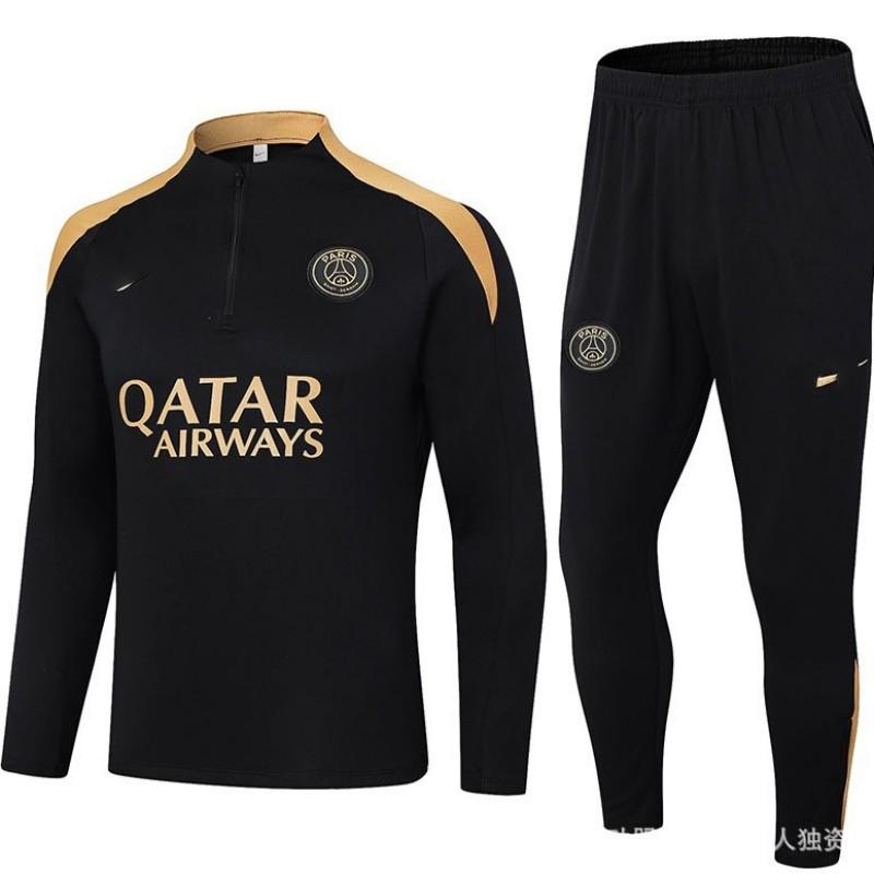 Men Women Long Sleeve Football Training Suit Winter Soccer Warm-Up Kit Performance Sportswear