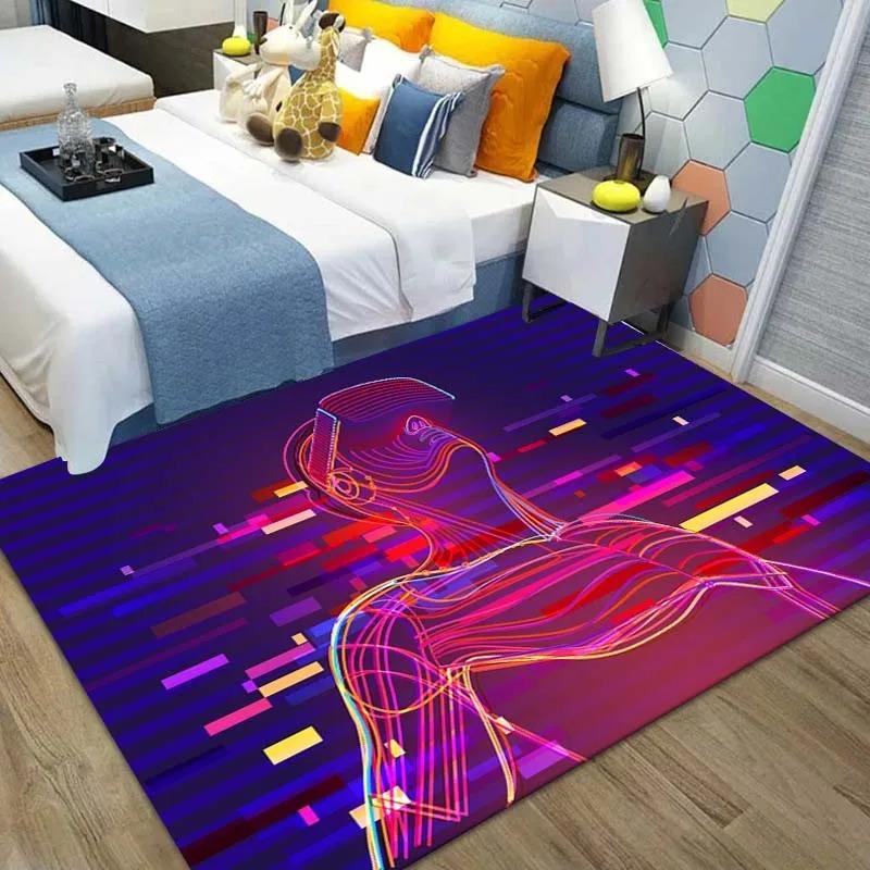 Abstract Sci-fi Characters Printed Floor Mats Front Door Decoration Home Living Room Floor Mats