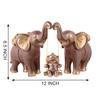 Resin Set of 3 Elephent showpiece for Home Decoration Items Table Décor Living Room Gift Boxes for Weddings, Parties, Housewarming