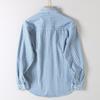 Japanese Retro Striped Denim Shirt for Men, Long-Sleeved, New Autumn Casual Loose Shirt, Men's Workwear Jacket, Trendy