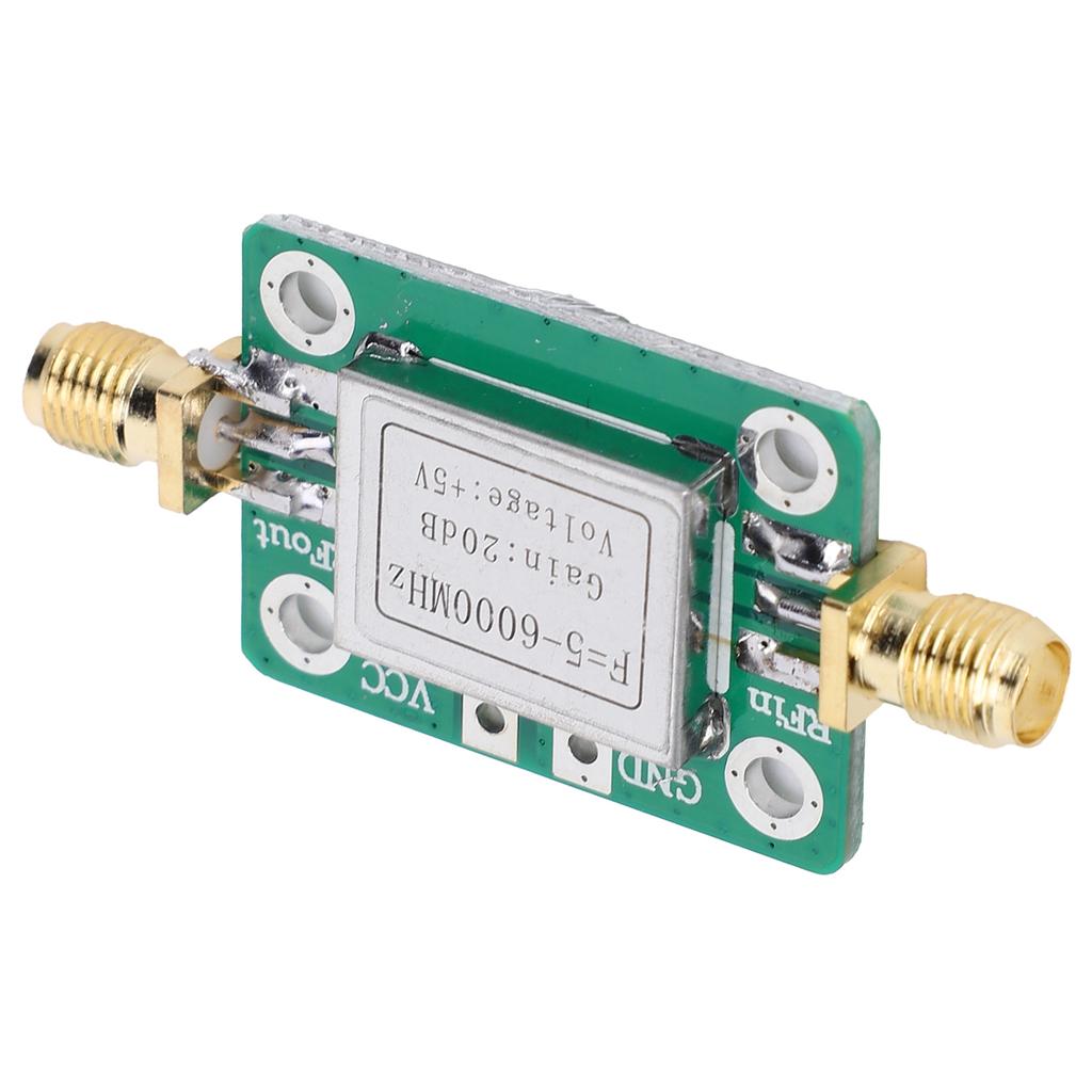 RF Module Ultra Wideband Medium Power Amplifier with Shielding Case 5M-6GHz Gain 20dB