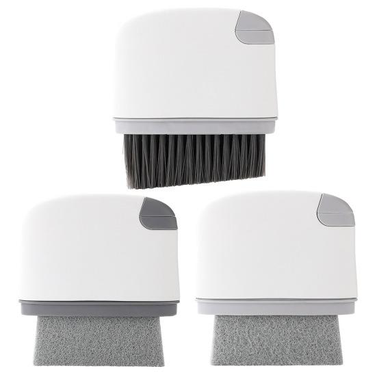 2-in-1 Window Slot Cleaning Brush Portable Door Groove Hair Grip Brushes Tight Gap Cleaner Brush for Household Deep Cleaning