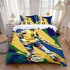 Set de Lenjerie de Pat Fierbinte Fotbal N-NeymarS Decorare Dormitor Copii Single Dublu Mărime Mare Set Huse de Plapumă pentru Băieți Fete Adulți