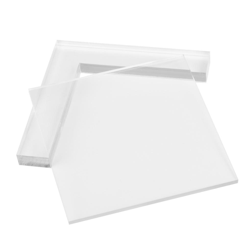 2pcs Clear Rubber Stamp Coloring Board Acrylic Decorative Mounting Blocks Acrylic Stamp Positioner Locating Clear Acrylic Pad