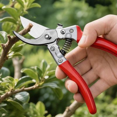 Heavy Duty Pruning Shears Carbon Steel Bypass Pruners Gardening Pruner with Ergonomic Handle for Picking Fruits Pruning Tree Branch