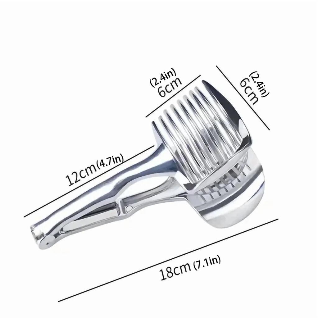 Reusable Handheld Lemon Slicer Fruit Cutter with Ergonomic Handle Vegetable Slicing Tool Multipurpose Citrus Tongs