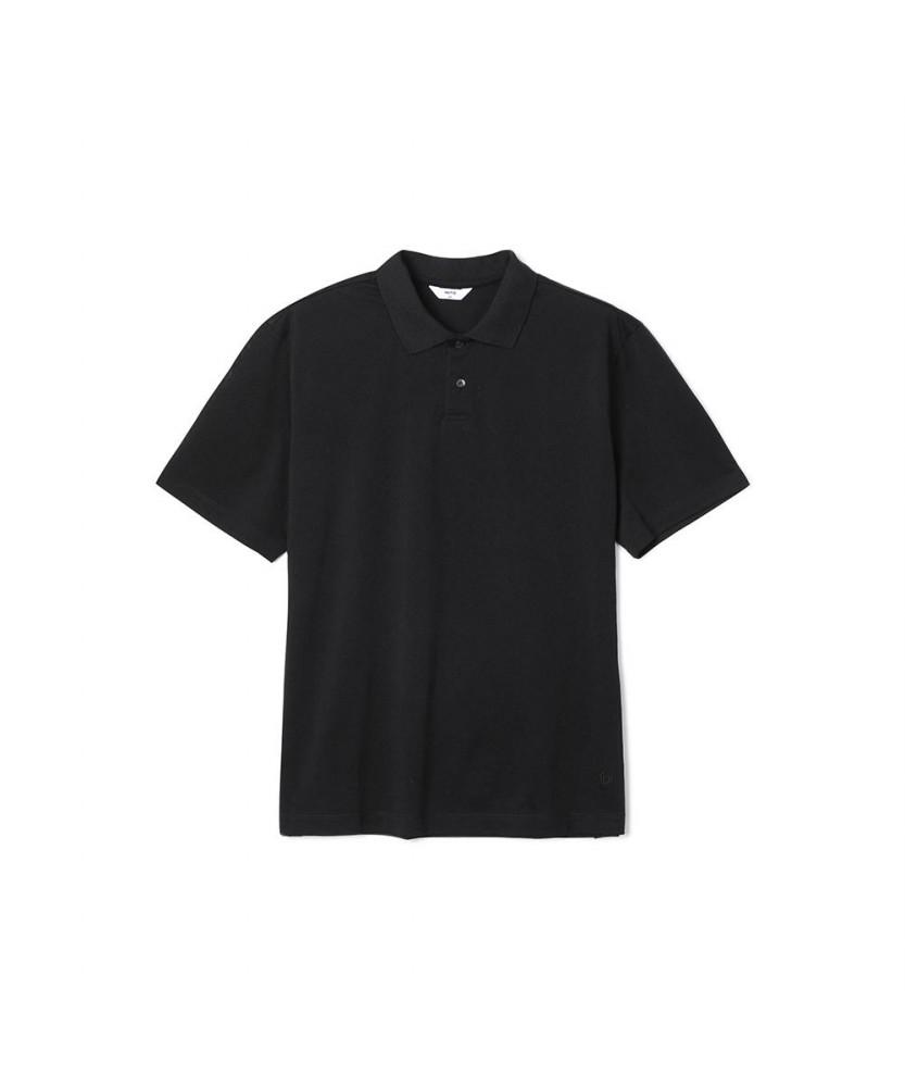 NOTIG Cotton Blend Aerocool Pique T-Shirt Black_Oks2T1Ts103K1