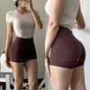 High Waist Hip Lift No Embarrassment Aerobics Belly Contracting Yoga Shorts