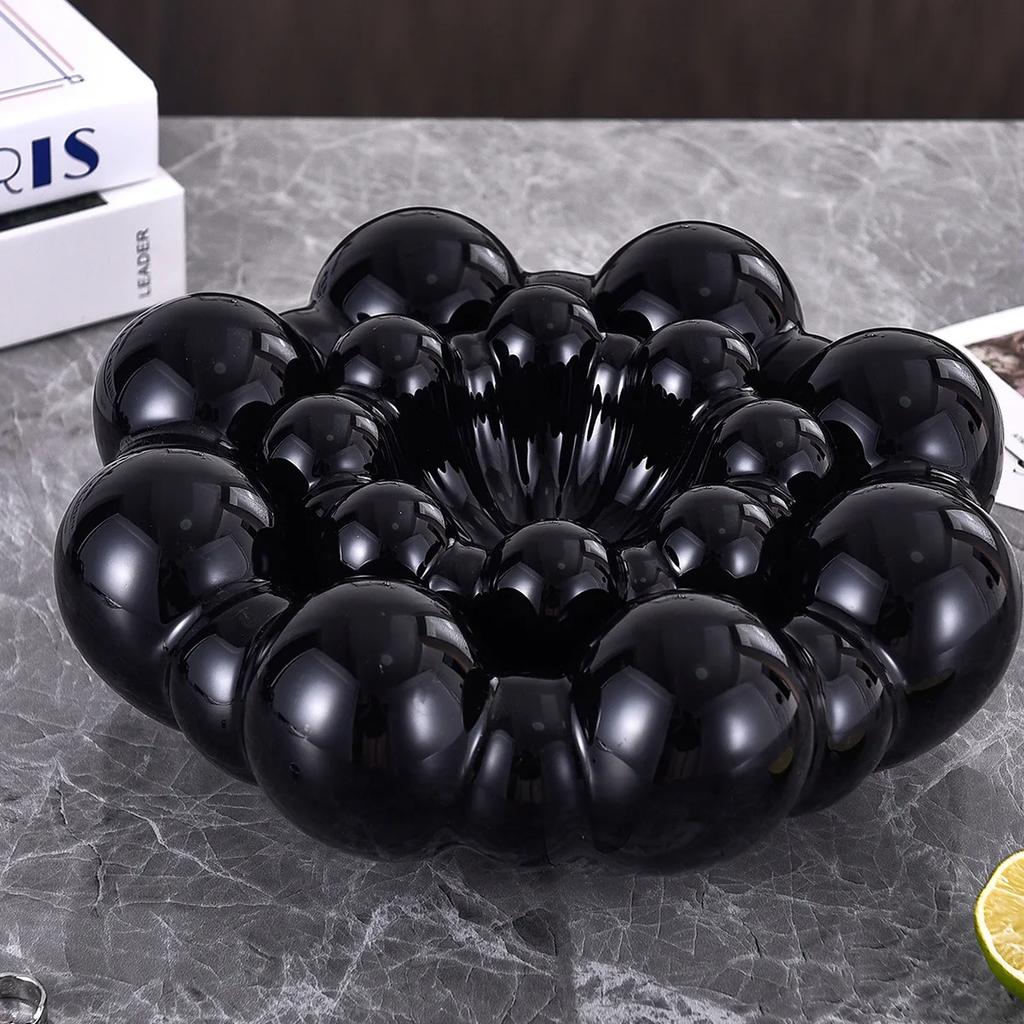 Keramik Obstteller Blumenschale Wohnzimmer Desktop Aufbewahrungsbehälter Obstschale Snackschale Schmuckschale Heimdekoration