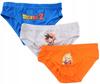 DRAGONBALL Z BRIEFS BOYS' PANTIES 3-PACK Cotton 110/116 D028N