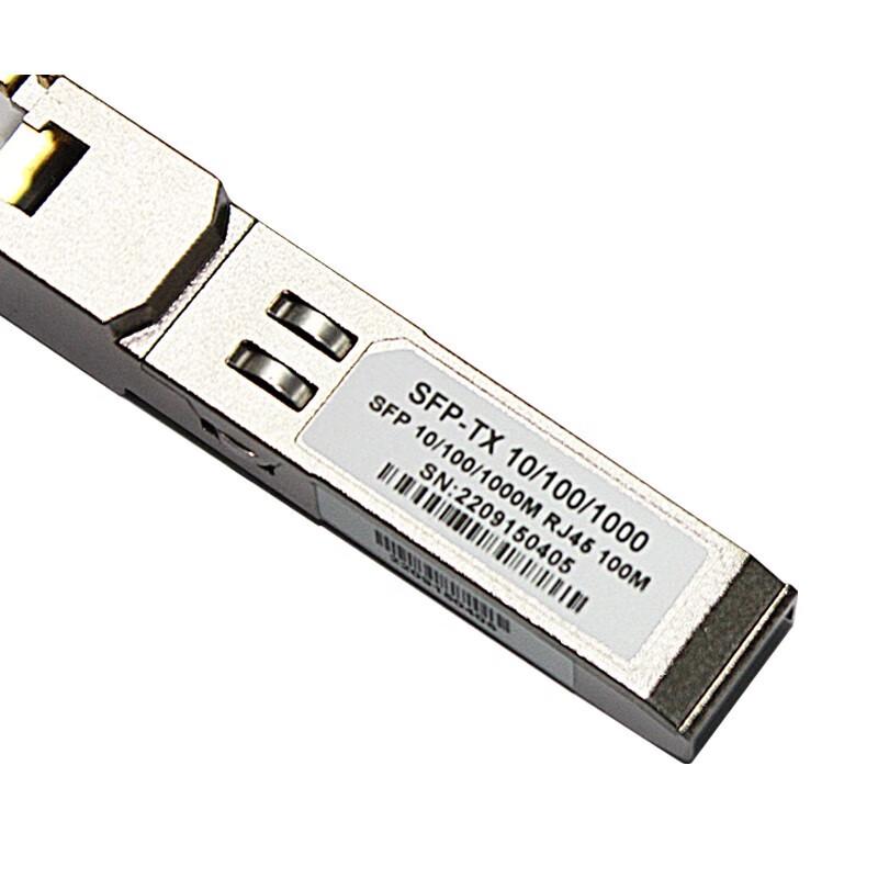 SFP+ Fiber Optic to RJ45 Gigabit Ethernet Transceiver