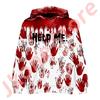 Help Me Bloody Hoodies Halloween Blood Horror Pullovers Women Men Fashion Hooded Sweatshirts