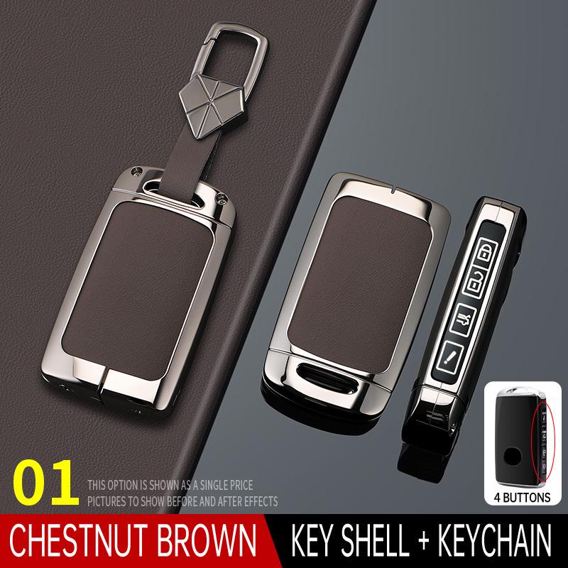 Mazda 3 Key Case with Angkesaila Buckle for CX4/CX5/Atz/CX30 - High-End Shell Bag for Men and Women