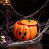 Cute Pumpkin Trinket Case 3D Printed Devil Storage Box with Lid, Funny Ghost Face Decor Halloween Decoration, Desktop Organizer for Jewelry And Small