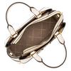 Michael Kors Reed Logo Gold Hardware Leather Shoulder Crossbody Handbag Small Women handbag Ivory 35F4G6RS1T-2171
