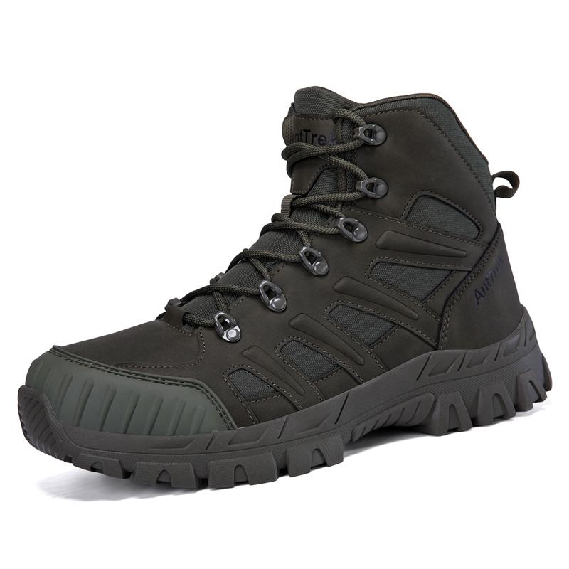 Men's Climbing Shoes Tactical Boots Waterproof Military High Quality Motorcycle Hunting Hiking Shoes Breathable Boots