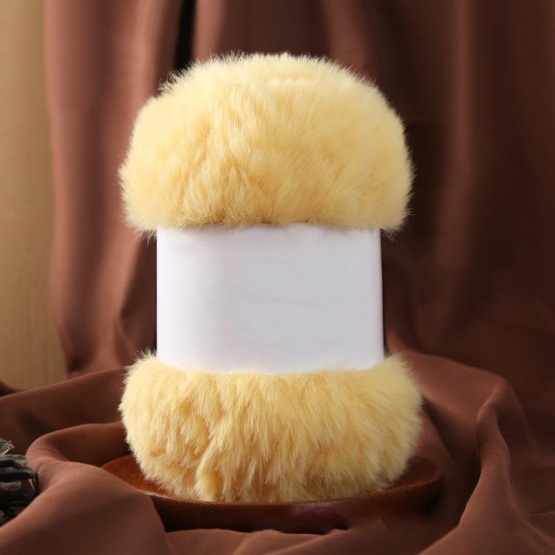 Wool Circle Solid Color Yarn Hand Woven Diy Scarf Hat Sweater Medium Thick Merino Wool Thread Soft And Comfortable Fluffy