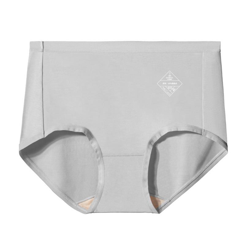 Women's Large High-Waist Modal Briefs with 100% Mulberry Silk Crotch - Antibacterial & Comfortable