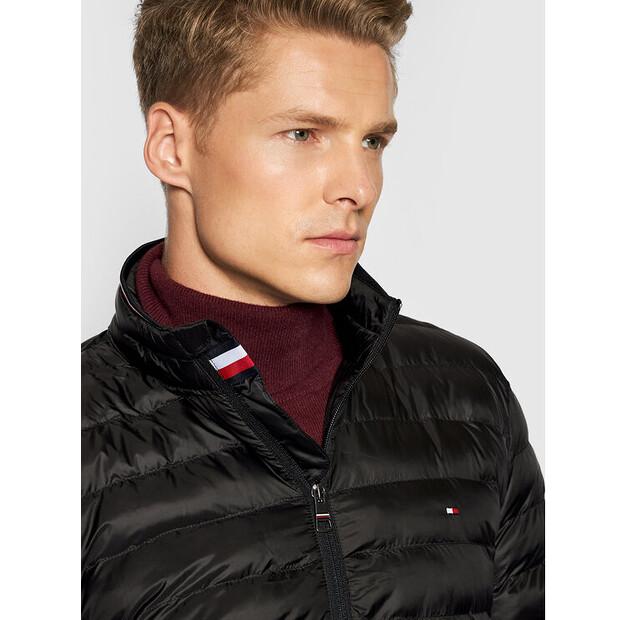 Demi-season Jacket Tommy Hilfiger Core Circular MW0MW18763, Black, Standard Fit