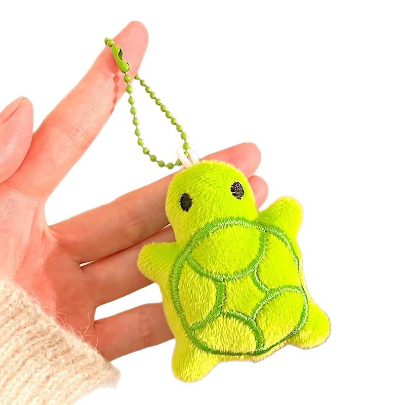 Creative Green Turtle Plush Keychain & Backpack Charm - Perfect for Events and Gifts
