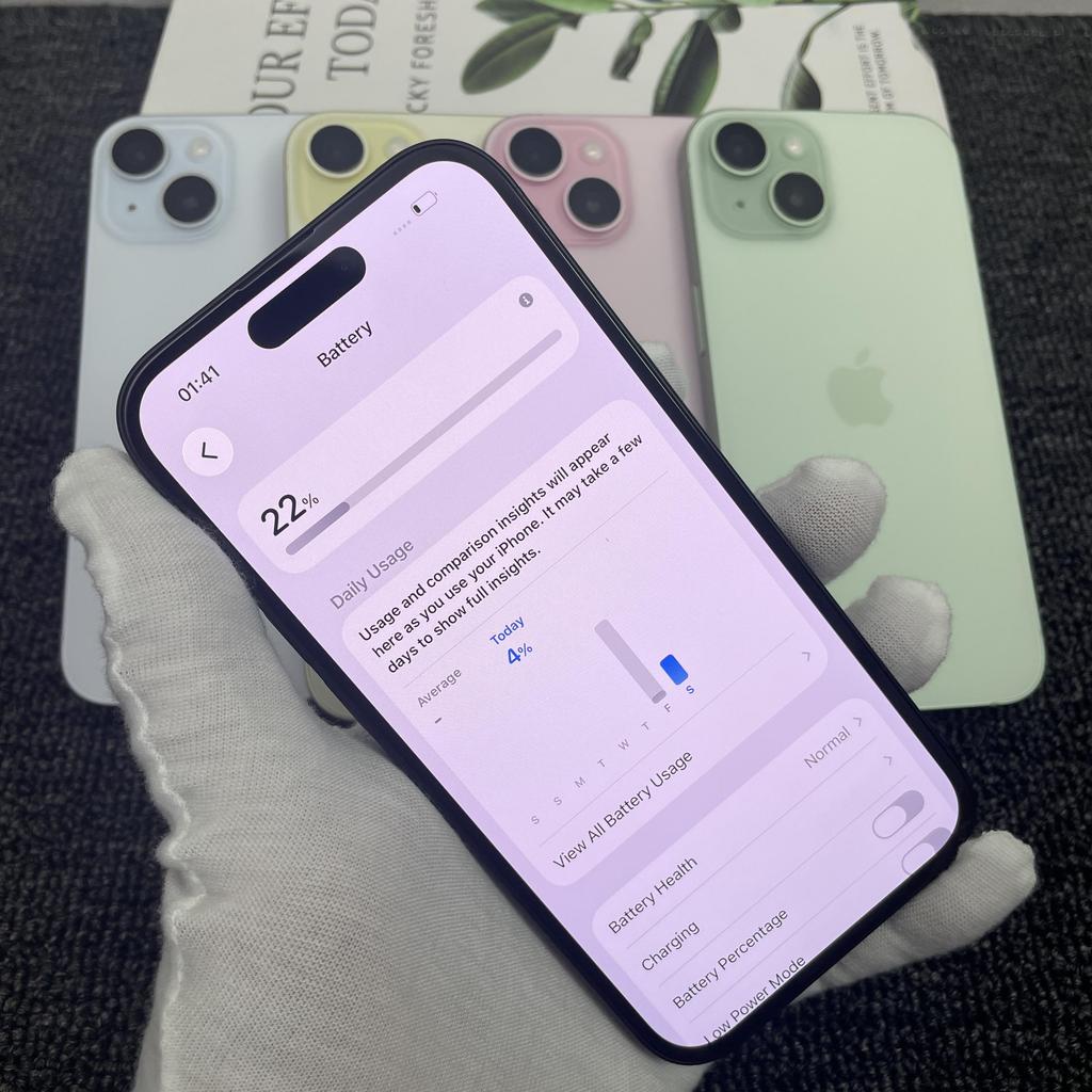 Refurbished Apple iPhone 15 Smartphone with Nano-SIM+eSIM